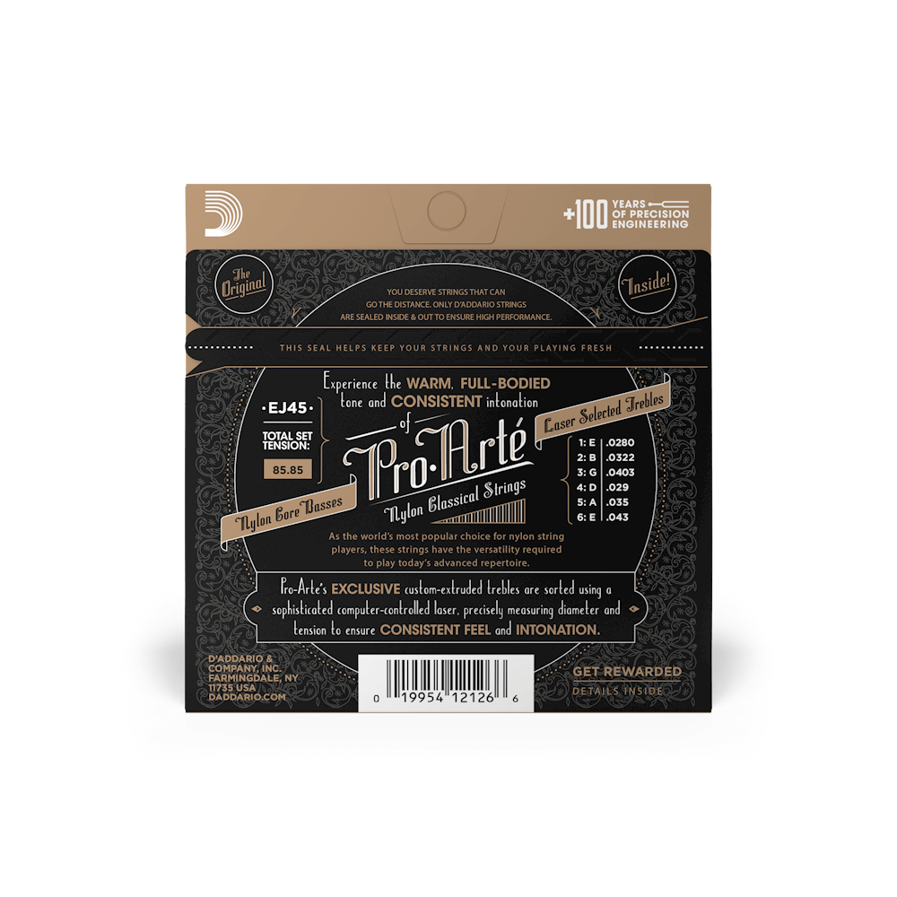 D'Addario Normal Tension, Pro-Arté Nylon Classical Guitar Strings