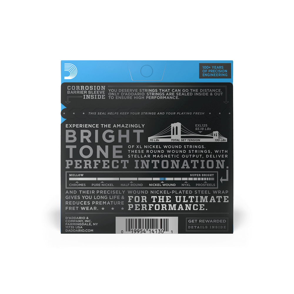 D'Addario 09-46 Super Light Top/Regular Bottom, XL Nickel Electric Guitar Strings