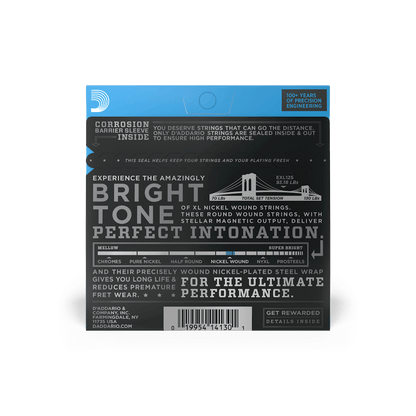 D'Addario 09-46 Super Light Top/Regular Bottom, XL Nickel Electric Guitar Strings