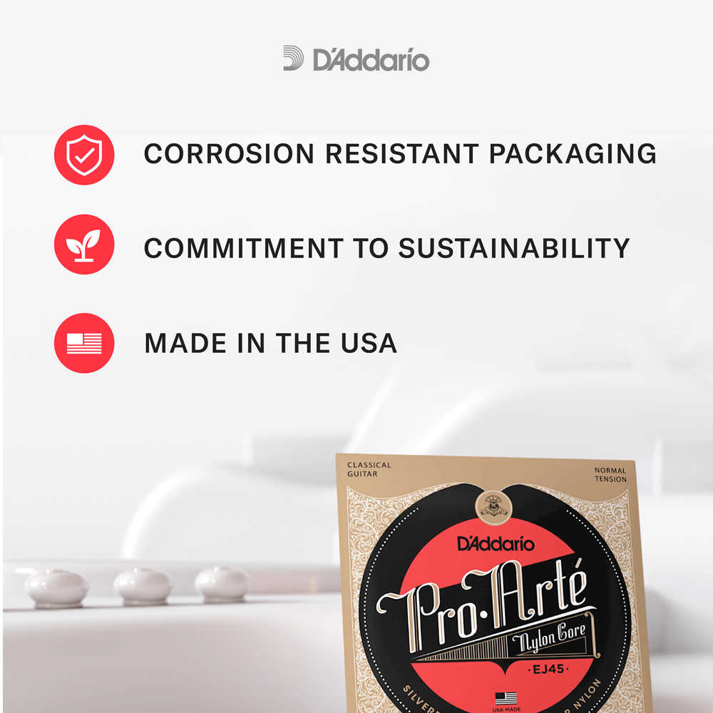 D'Addario Normal Tension, Pro-Arté Nylon Classical Guitar Strings