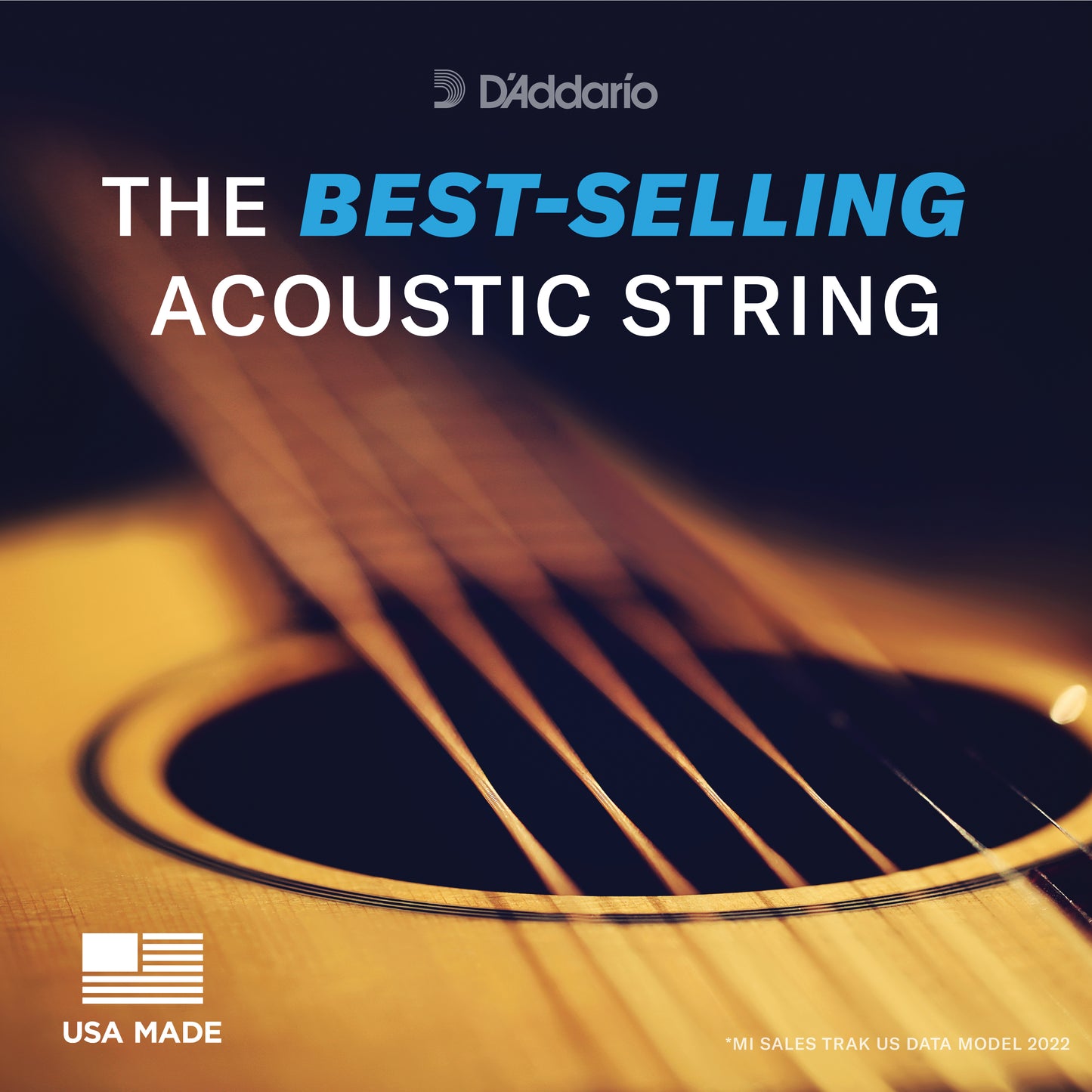D'Addario 12-53 Light, Phosphor Bronze Acoustic Guitar Strings